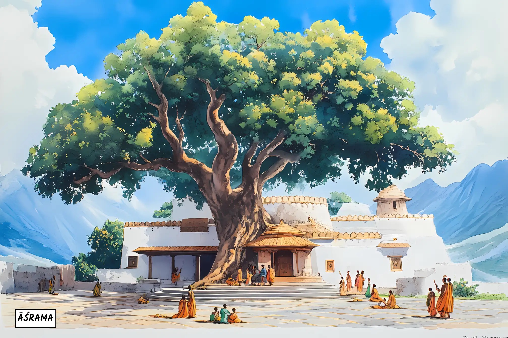 Ashrama illustration