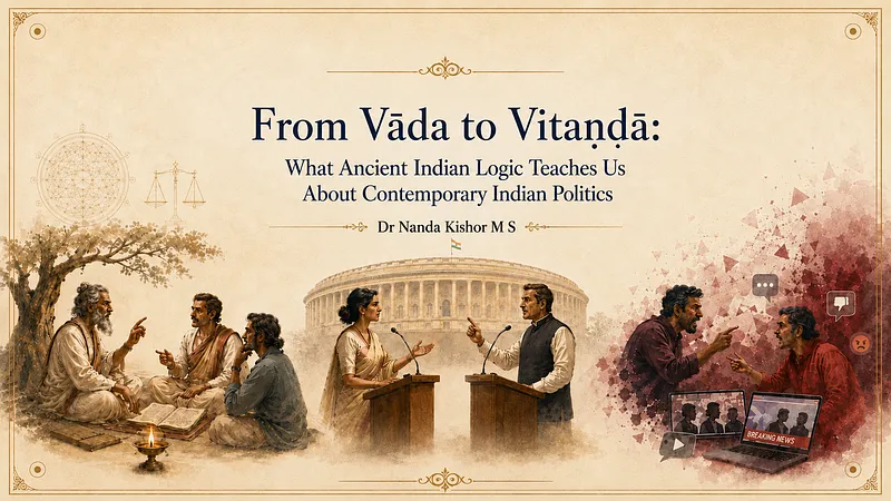 From Vāda to Vitaṇḍā: What Ancient Indian Logic Teaches Us About Contemporary Indian Politics