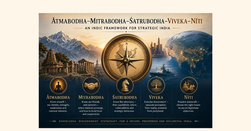 Ātmabodha–Mitrabodha–Śatrubodha–Viveka–Nīti: A Framework for Strategic India